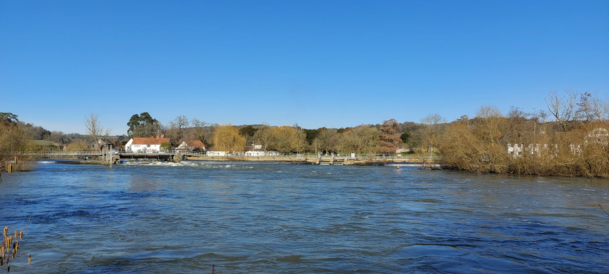 Hambleden Weir from River Thames path