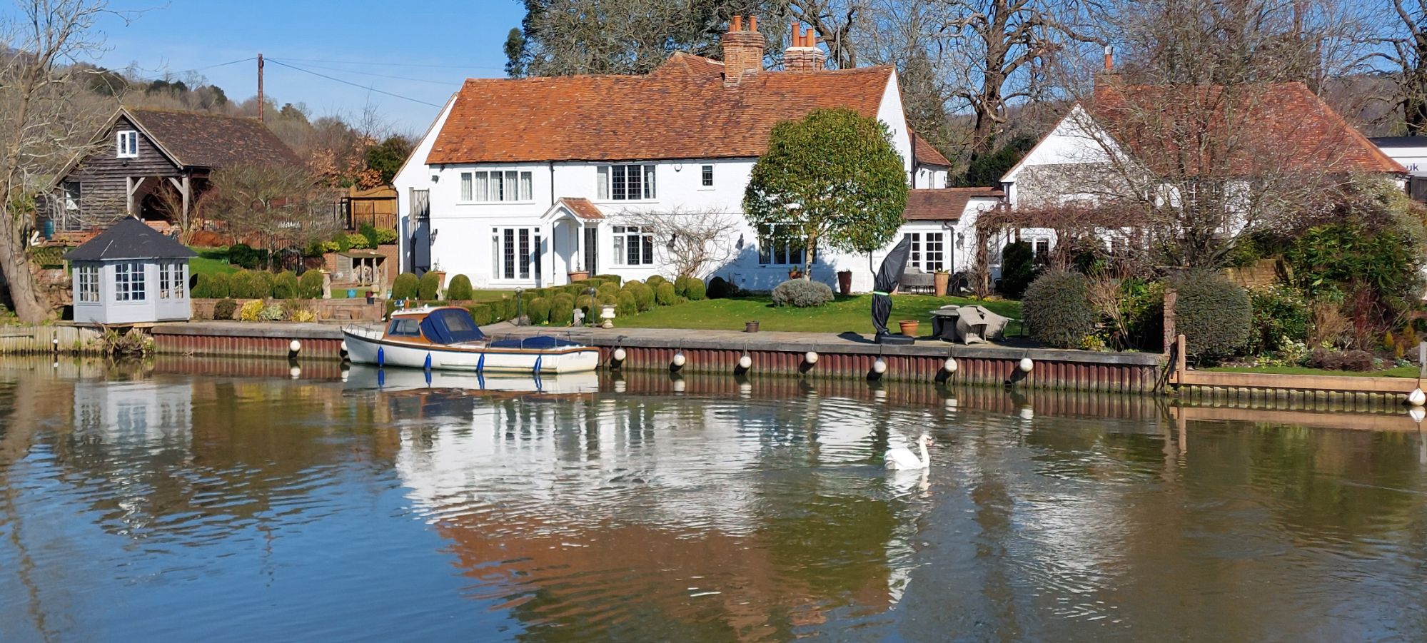 Reflections at Hambleden Weir